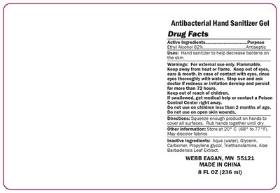 Antibacterial Hand Sanitizer Gel (Indigo8ozsanitizer (002))